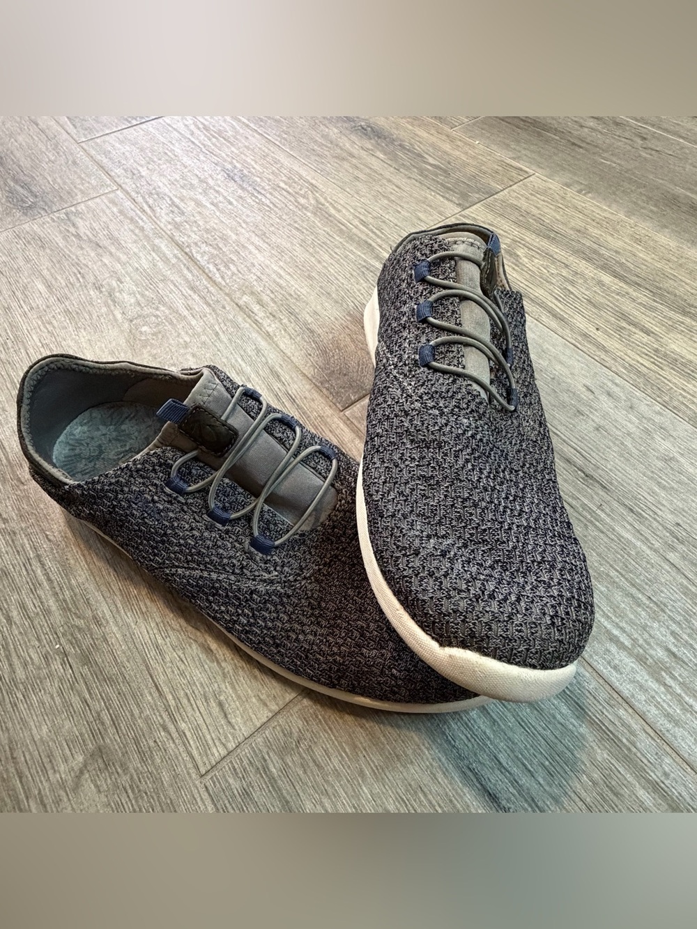 Olukai Alapa Li Keu Mens Gray Blue Mesh Slip On Casual Sneakers Shoes Size 10